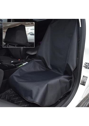 Elmpaly Siyah Dayanıklı 600d Petek Kumaş Oto Koltuk Koruyucu Kolay Temizlenir