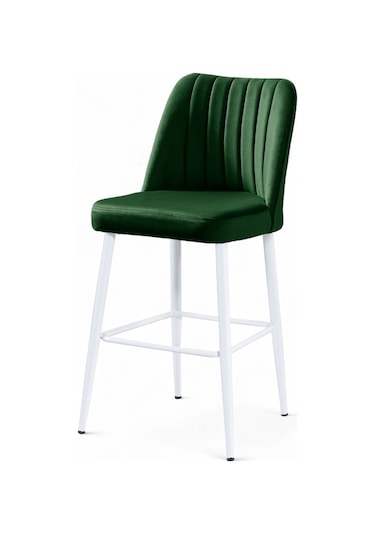 Ada Sandalye - Babyface Yeşil - Metal Beyaz Ayak Yeşil
