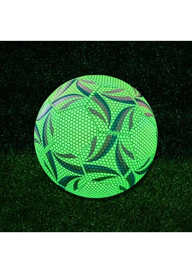 1 Adet Canlı Floresan Yeşil Profesyonel Futbol Topu - Açık Hava Çok Renkli