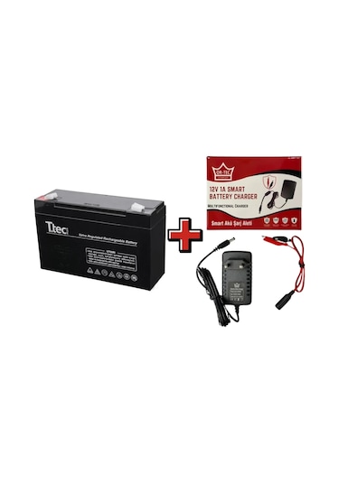 12 Volt 7 Amper Pilsan Ve Benzeri Akülü Araba Akü Ve Şarj Seti