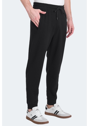 Slazenger Oluften I Erkek Cepli Siyah Eşofman Altı Siyah