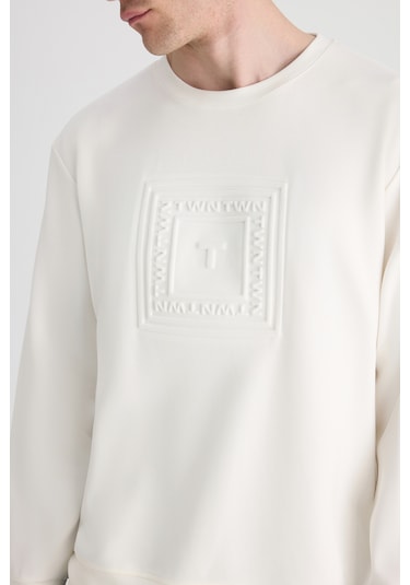 Twn Relaxed Fit Ekru Düz Sweatshirt 5ece26172400m Çok Renkli