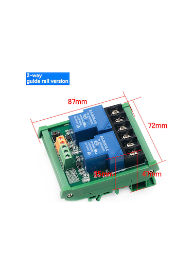 Folinda 12v 30a İki Yollu Röle Modülü - Optik Kuplajlı Yüksek/düşük Seviye Tetikleyici