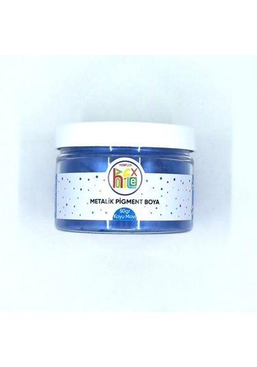 Epoksi Reçine Metalik Pigment Sedefli Toz Boya Koyu Mavi Renk 50 G