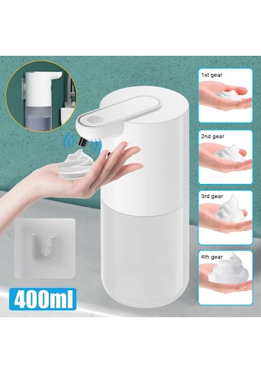 A Tutuculu 2 Adet-dokunmasız Otomatik Sabunluk Sensörlü Köpük Tip-c Şarjlı Yüksek Kapasiteli Ayarlanabilir Anahtarlı Akıllı Sıvı Sabunluk