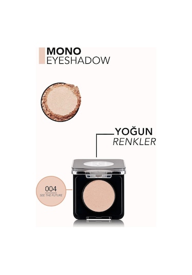 Flormar Mono Yüksek Pigmentli & Doğal Işıltılı Kompakt Göz Farı 004 See The Future