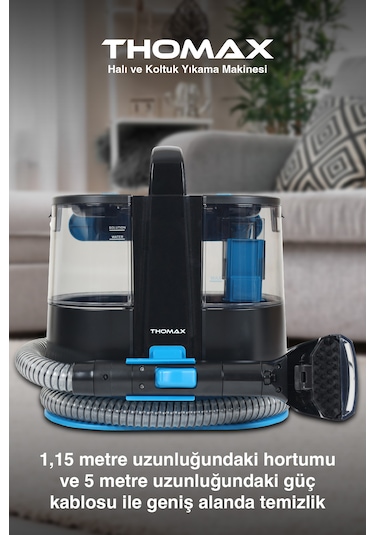 Thomax Dmw001a Mavi Koltuk Halı Yıkama Ve Leke Çıkartma Makinesi