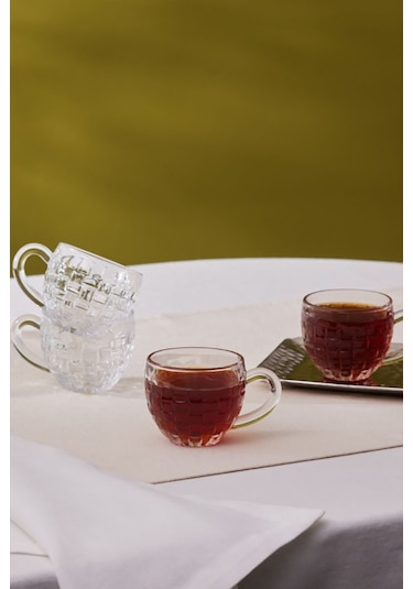 Karaca  Emel 4 Kişilik Cam Çay Fincanı 180 Ml