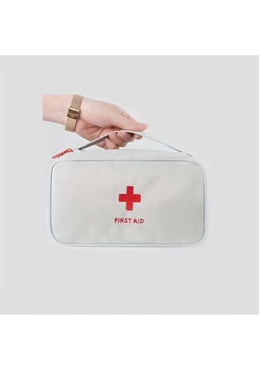 Hightower Kırmızı 1 Adet Portatif Seyahat İlk Yardım Çantası Hafif Kompakt Acil Durum İlaç Çantası
