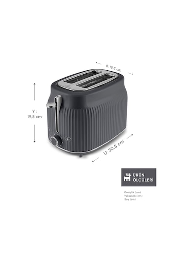 Karaca Massimo 2 Dilim Ekmek Kızartma Makinesi