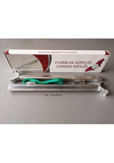 Fuga Metal Alüminyum Balkon Çamaşırlık "hediye Ip" Kurutmalık Çamaşır Askısı Askılığı Gri