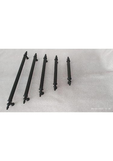 Sehrimanoglu 224mm Osmanlı Kulp Mat Siyah Çekmece Dolap Mobilya