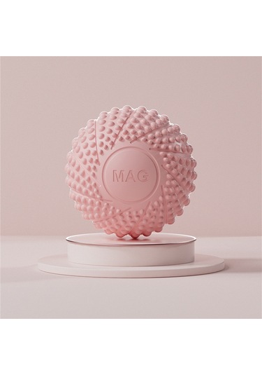 Skycity Tpe Materyal Gövde Masaj Topu - Derin Kas Gevşetici, Yoga Ve Pilates İçin, Kol-ayak-kol Gevşetici, 6.5cm, Pembe Kutulu Pembe