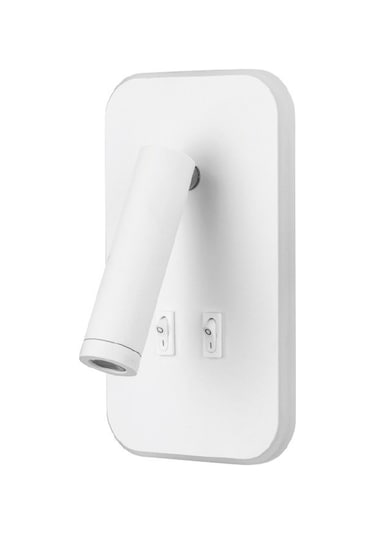 Cata Çift Kademeli Yatak Başı Aplik Ct-5243 Beyaz Kasa Diğer