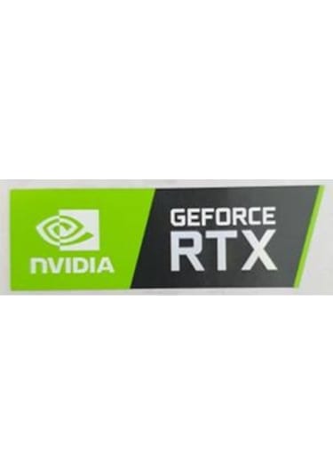 OEM Nvidia Geforce RTX Sticker Yatay Büyük Boy Etiket D113