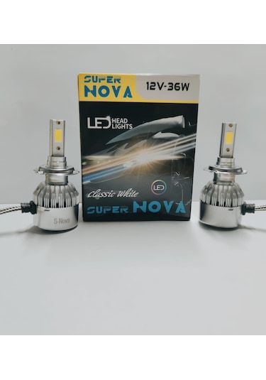 Supernova Buz Mavi H7 Simsek Etkili Zenon Cob Led Xenon Led Headl