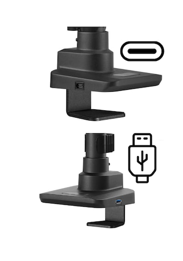 Tekli Ultra Geniş Monitör Kolu 17 "-49" 20kg Typ-c / Usbçıkış...