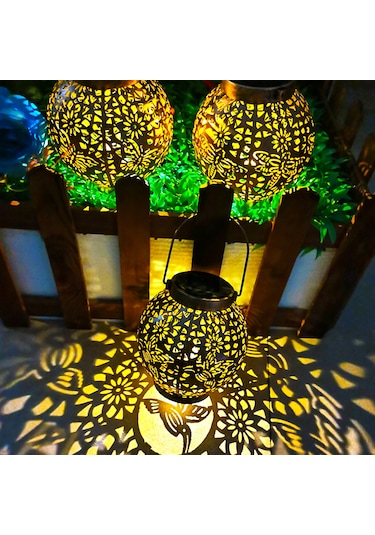 Veranda Çim Küresel İskelet Projeksiyon Lambası Metal L6343-2 Diğer