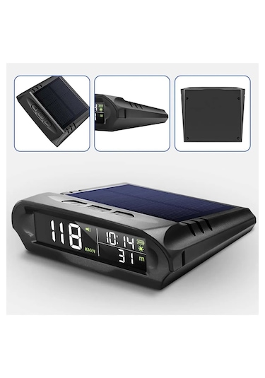 Monozone Güneş Enerjili Hız Ölçer Evrensel Gps Hız Göstergesi