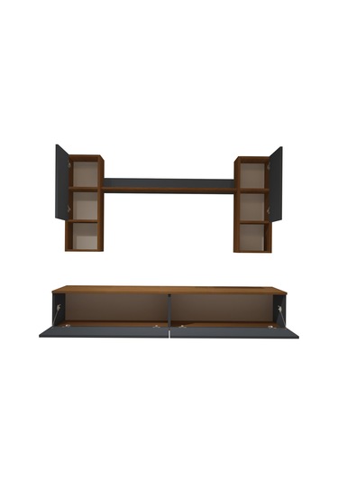 Decoraktiv Eko 5da Mdf Std Tv Ünitesi Tv Sehpası Ceviz - Antrasit