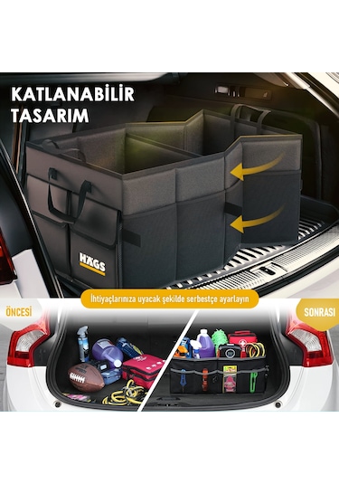 Haegs Araba Bagaj Çantası 50 L Siyah