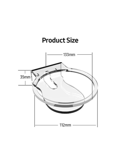 Novahub Duvara Monte Akrilik Hoparlör Askısı - Kolay Kurulum, Kablo Gizleme, Echo Dot 4 Uyumlu, Şeffaf, Dayanıklı Malzeme