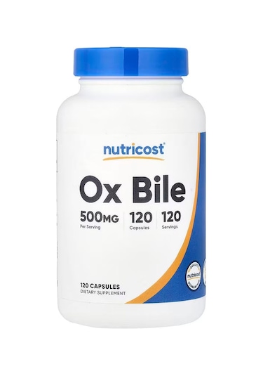 Nutricost Ox Bile 500 Mg Gu-t Health 120 Capsules