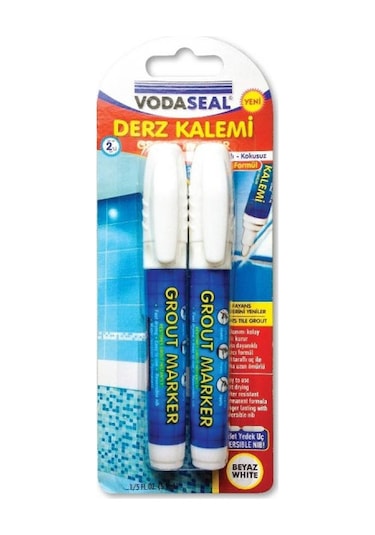 Vodaseal Fayans Derz Kalemi Yedek Uçlu Beyaz 2 Li Set Diğer