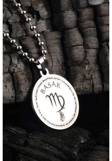 12 Burç Bayan Erkek Çelik Kolye Top Zincir Ckl0Burclar-Gms Çelik