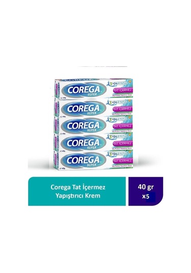 Tat İçermez Yapıştırıcı Krem 40g X 5 Adet