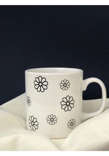 Papatya Tasarım Kupa Bardak Renkli