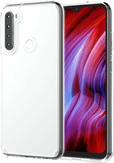 Xiaomi Redmi Note 8 Kılıf Zore Coss Şeffaf Sert Silikon Kılıf Renksiz