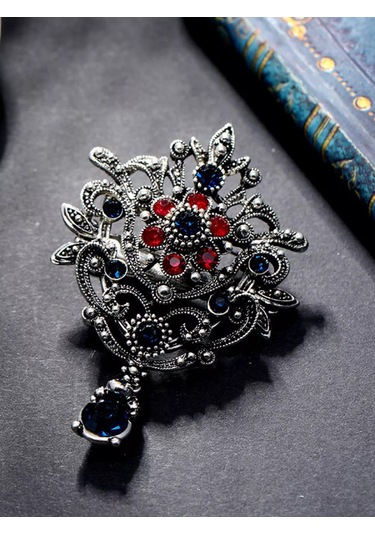 Beautiful Detail Broş Orijinal Vintage 186934794 Pembe