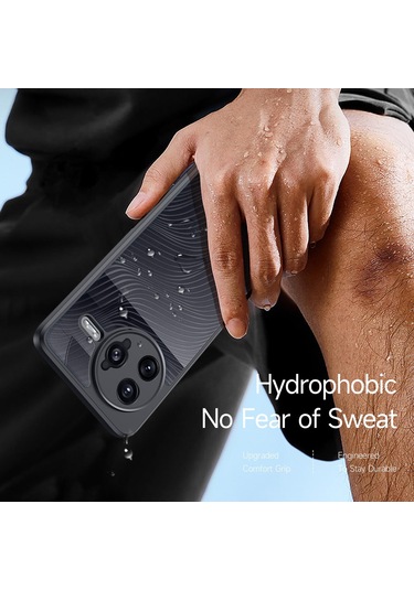 Redmi K80 Pro / Xiaomi Poco F7 Ultra Dux Ducıs Aimo Serisi Tpu Pc Buzlu Hissediyorum Telefon Kılıfı Siyah Siyah