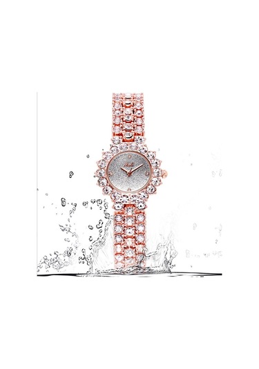 Sones Curren Casual Çelik Kayışlı Kadın Saati Altın Beyaz