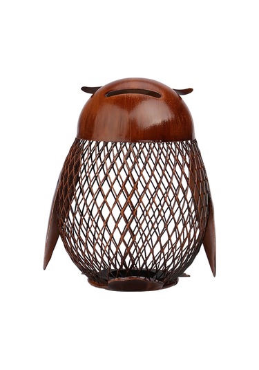 Jms Tooarts Baykuş Şekilli Metal Para Kutusu Ev Mefruşat Ürünleri Crafting Hediye