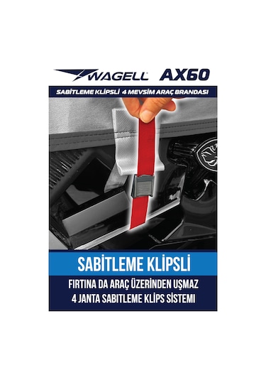Fiat Uno -ax60 Klipsli Araba Brandası - Oto Çadır Örtü