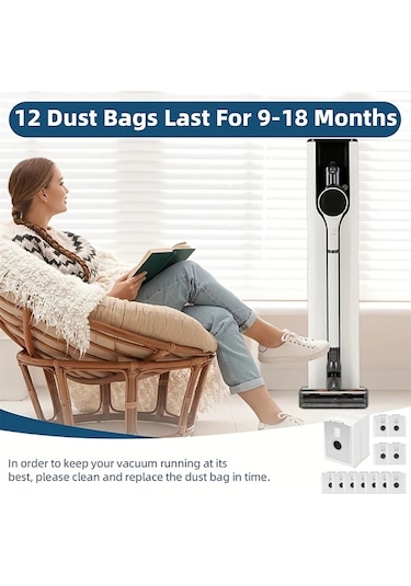 Motion003 12 Adet Lg Cordzero All-ın-one A937kgms A939kbgs A938kbgs Vakumlu Toz Torbaları Kir İşleme Kablosuz Vakumlu Torba Değişimi Uyumlu