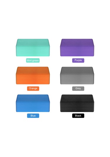 Ranyeek Eva Yoğunluklu Anti-kayma Yoğa Bloku Gri - Denge Ve Doğru Konum İçin, Meditasyon Ve Stretching Destek Aracı 1 Adet Gri