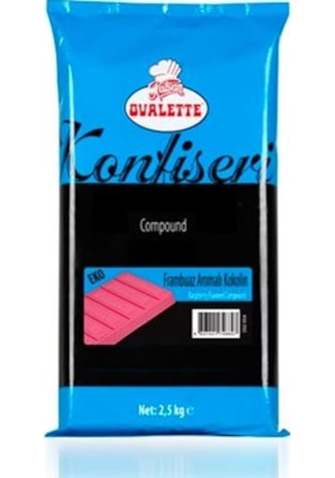 Katsan Ovalette Frambuaz Konfiseri Kokolin Çikolata Eko 2500 G