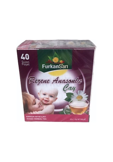 Furkan Sarı Rezene Anasonlu Bitki Çayı Süzen Poşet 40'lı