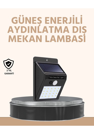 Enerji Tasarruflu Ve Otomatik Sensörlü Led Güneş Işığı Dış Meka