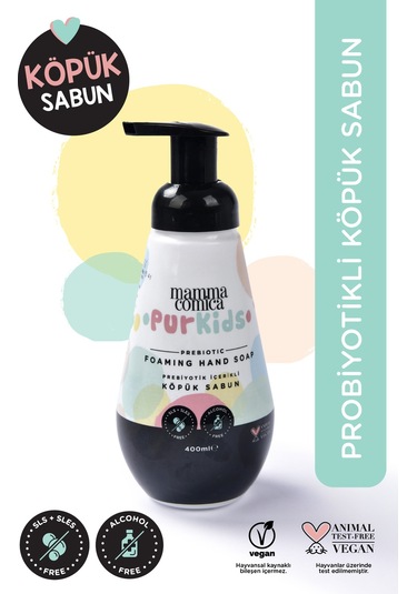 Purkids Prebiotikli Vegan Köpük El Sabun-400ml