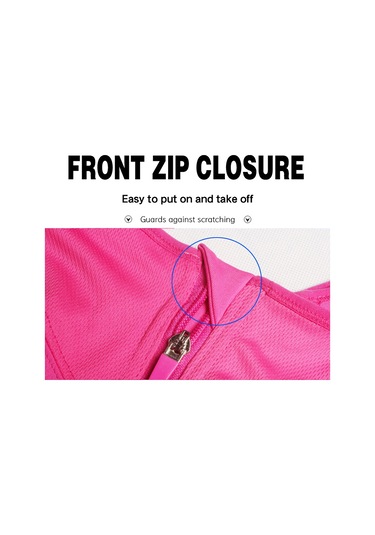 Jeemson Yoga Ve Fitness İçin Ön Fermuarlı Destekli Spor Sütyeni - Nem Emici, Esnek, 2xl Siyah SiYAH