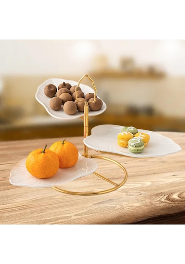 Suntek Magideal Cupcake Meyve Tatlısı Servis Tabakları Partiler Beyaz