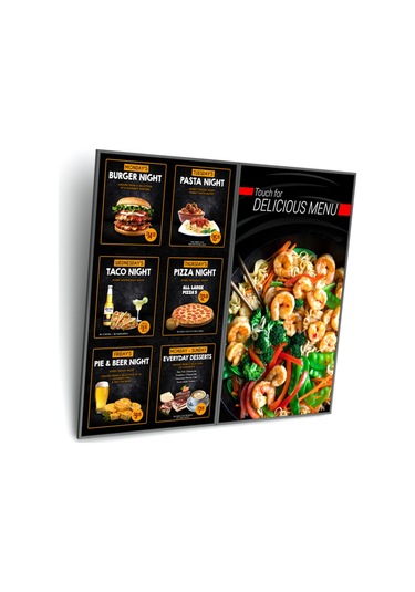 Cletech 2x1 LCD Monitör / TV / Menuboard Duvar Askı Aparatı (43'' - 55'' Arası)