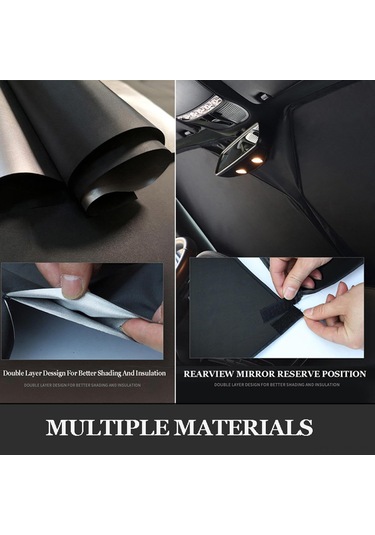 Ximistore9 2020-2024 Peugeot 2008 P24 Modeli İçin Çift Katlı Siyah Cam Şemsiyesi - Isı Yalıtımı Ve Gizlilik Sağlama