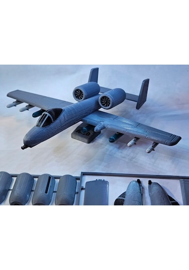 A10 Warthog Uçak Maket Kiti Kurulabilir Jet Uçağı Oyuncak Seti
