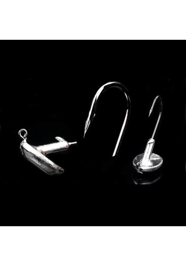 Muqzı Spor Aksesuarı 5 Adet 3.5g 5g 7g 10g 14g Güçlü Kurşun Jig Kafa Balıkçılık Kanca Yumuşak Sahte Yemli Olta Takımı Aracı 5g