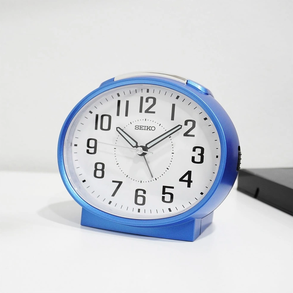 Seiko Clock Qhk059l Masa Saati Mavi